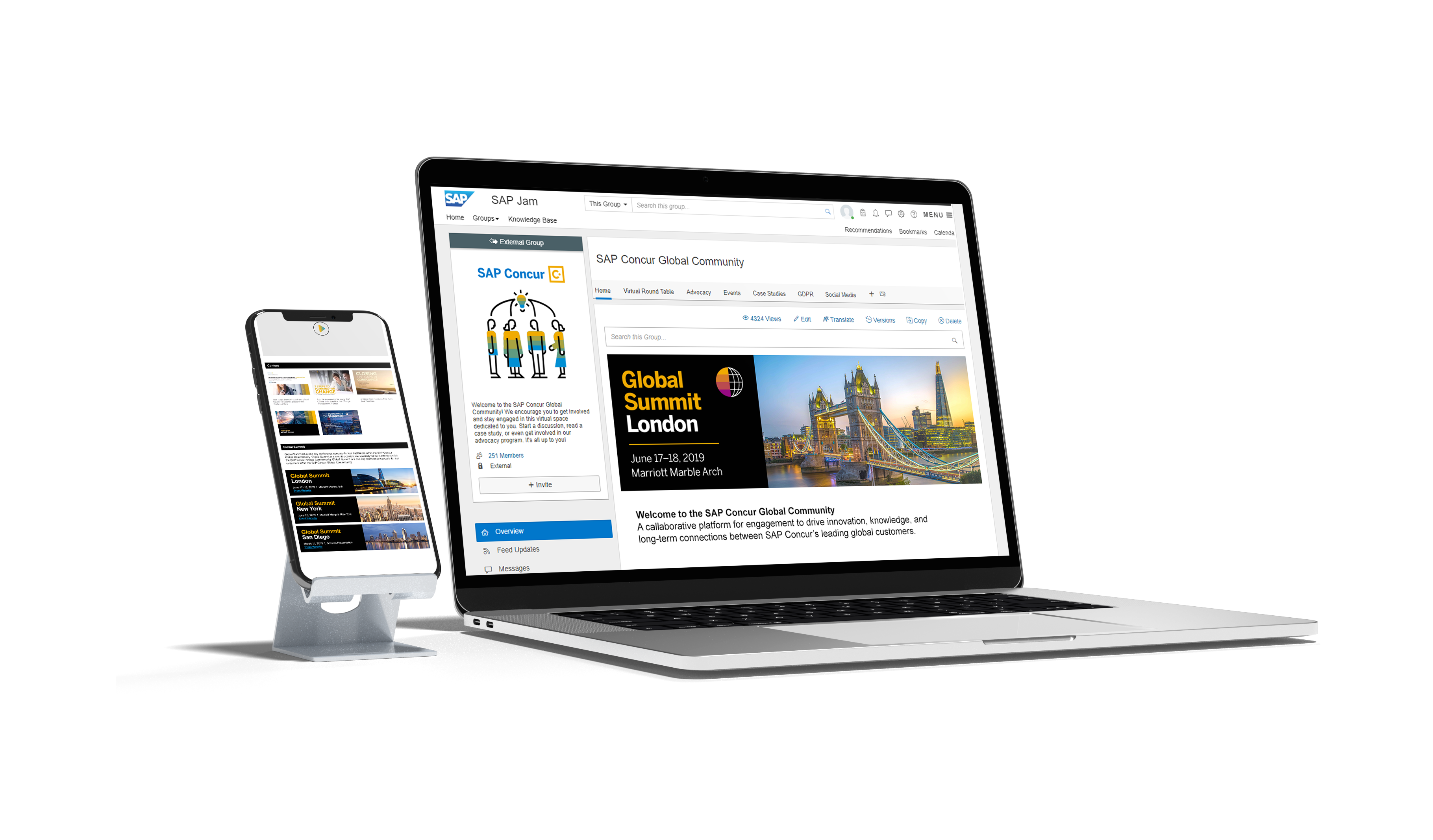 SAP Phone with stand and Laptop Mockups-1